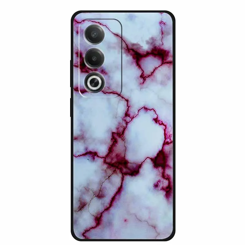 Marble Pattern Soft Silicone Phone Case - Fashionable TPU Back Protector Cover