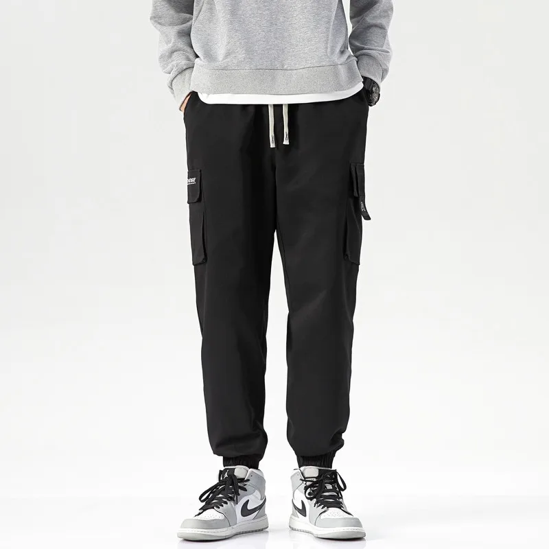 Spring and Autumn Multi-Pockets Trousers for Men Clothing Loose Workwear Casual Pants Men Baggy Joggers Sweatpants