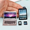 Dolls Accessories Miniature Notebook Mini Alloy Laptop Ipad Mobile Phone Model Toys For Barbies Blythe Bjd OB11 1:12 Dollhouse 5
