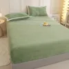 Ultra Soft Micro Fleece Fitted Sheets with Extra Deep Pockets Velvet Plush Cozy Warmth Bed Cover Queen King Size Bedspread Decor 5