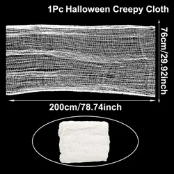 White Creepy Cloth Gothic Halloween Decoration Prop (76x200cm)