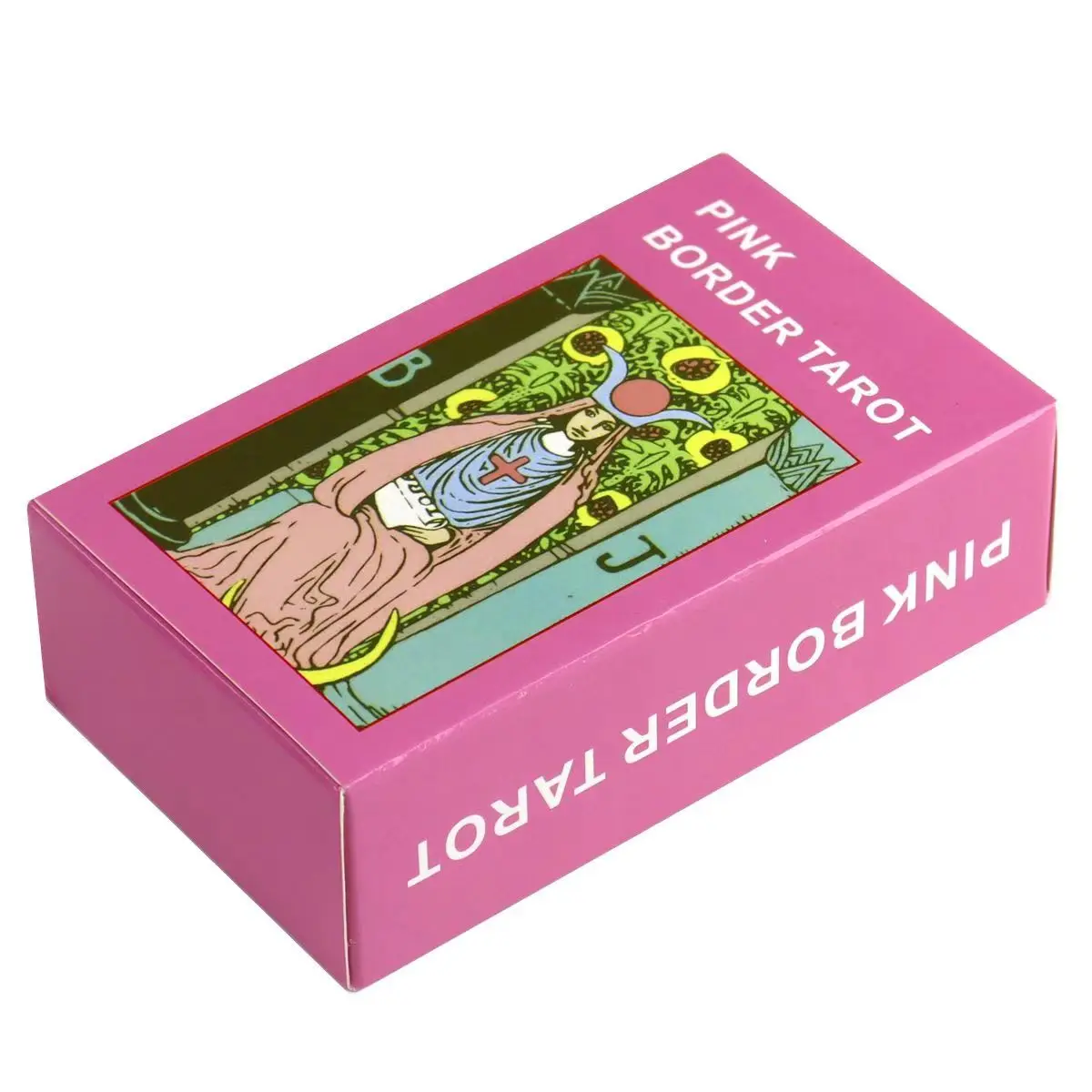 Pink Border Tarot 10.3*6cm with Guidebook for Beginners with