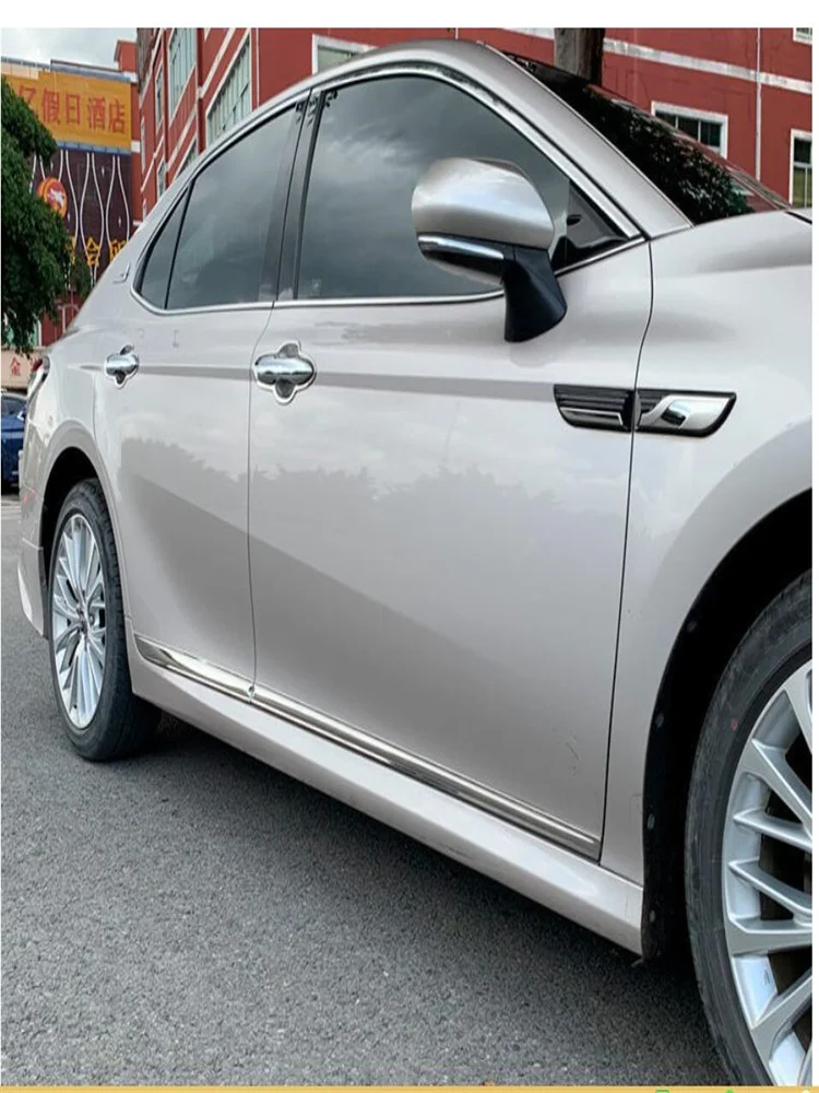

Для Toyota Camry 2012- 2021 нержавеющая сталь Боковая дверь кузов молдинг лента крышка отделка украшение автомобильные аксессуары