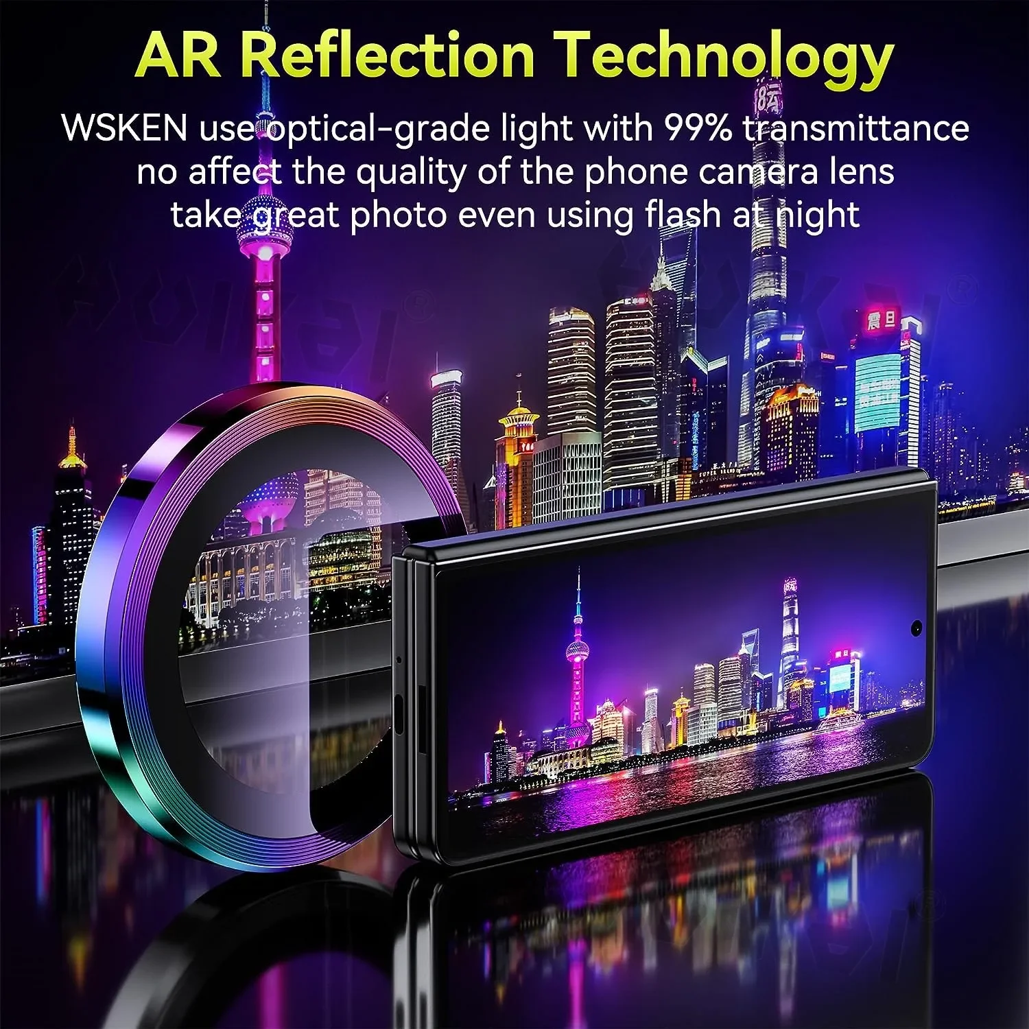 Enhanced Camera Lens Protector - 2 PCS Tempered Glass & Metal Scratch-Resistant Cover
