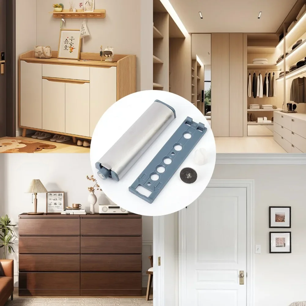 Cabinet Door Bouncer Magnetic Bouncer Catch Handle-free Touch Kitchen Door Catches Hardware Tools magnetic cabinet catches door catches