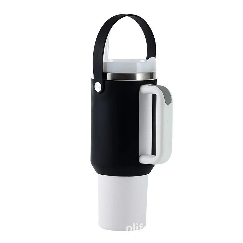 1pcs Portable Silicone Base Cup Cover Slip-proof Bottle Boot Sleeves 40oz Flask Water Lid Outdoor Camping Hiking Bottom Pad