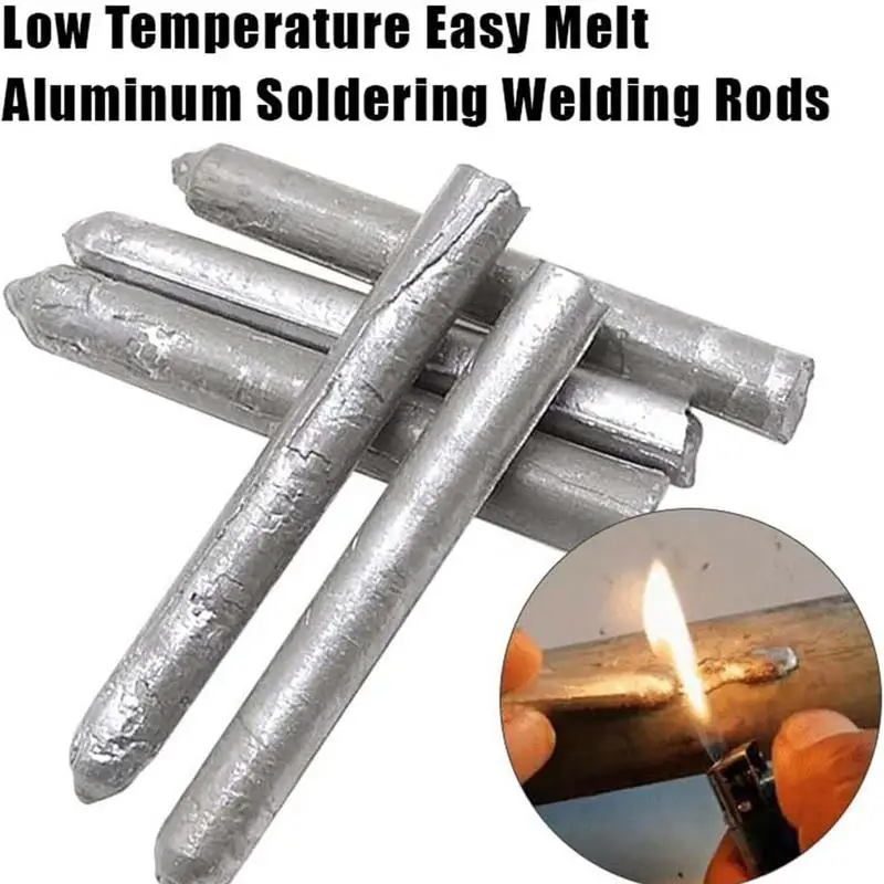 

78mm Low Temperature Welding Rods 3/6/10Pcs High Fluidity Welding Metal Solder Rods Easy Melt Aluminum Solder Repairing Agent