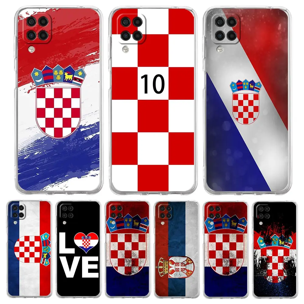 

Croatia Flag Soccer Phone Case For Samsung Galaxy A51 A71 A21S A12 A11 A31 A41 A03S A13 A33 A73 A53 A52 A32 5G A23 Clear Cover
