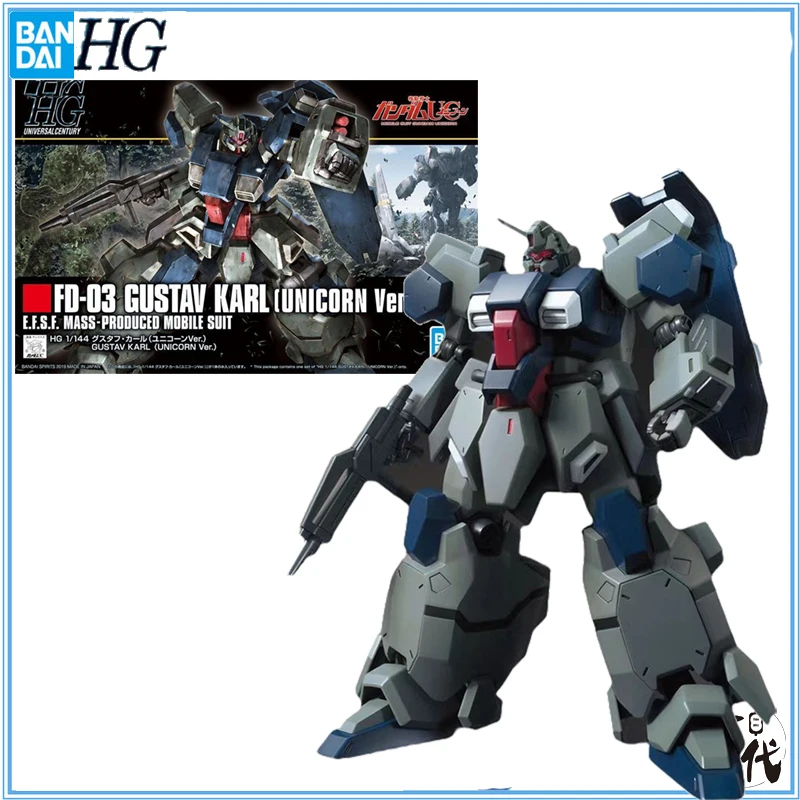 

Bandai Gundam Model Kit Anime Figure HGUC 1/144 FD-03 Genuine Gunpla Model Anime Action Figure Toys for Children Original box