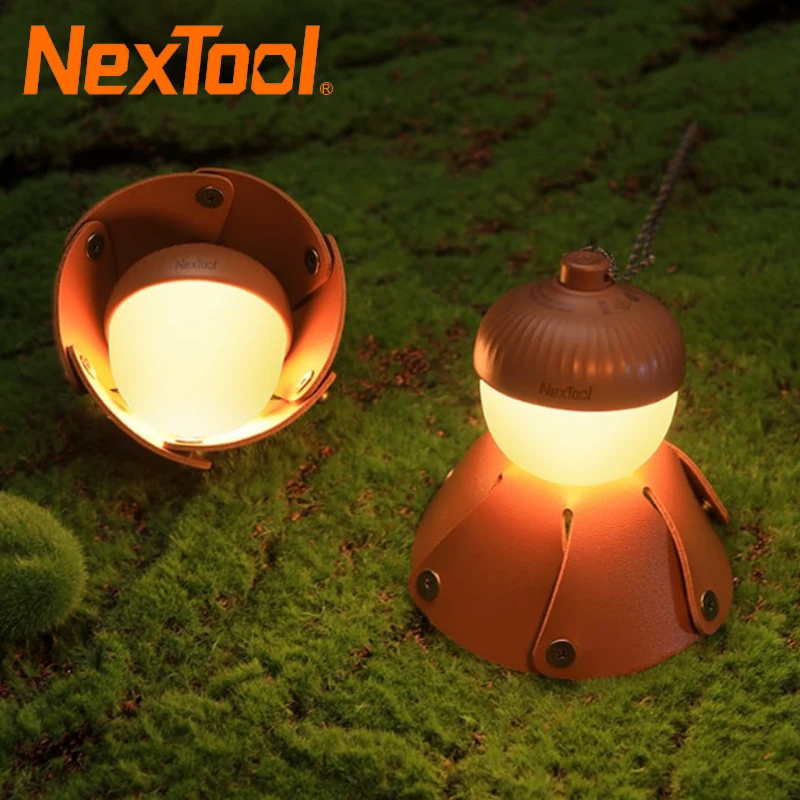 

NexTool Pinecone Light Outdoor Camping Light Home Night Lamp Dual Color LED Beads DIY Adjustable Strap Portable Bivouac Light