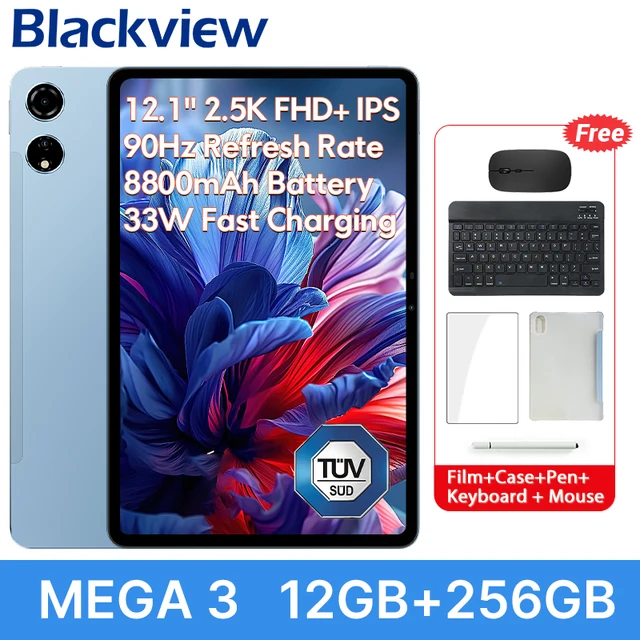 世界初公開】Blackview MEGA 3 タブレット 12.1インチ 2.5K 90Hz