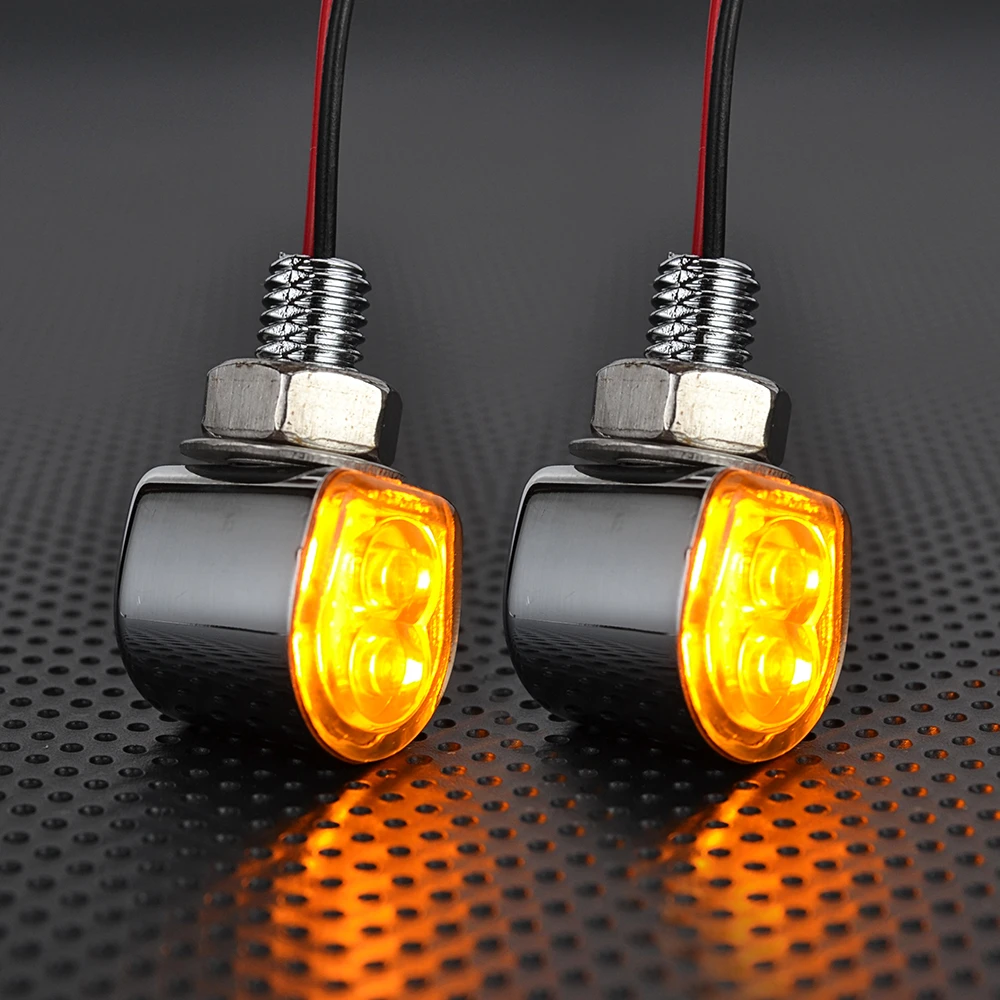 Led Rücklicht Blinker Bremslicht 4x Universal Motorrad Blinker Mini Bullet - Schwarz, 12V, Mit Bremslicht & Standlicht, Smoke Lens Led Blinker
