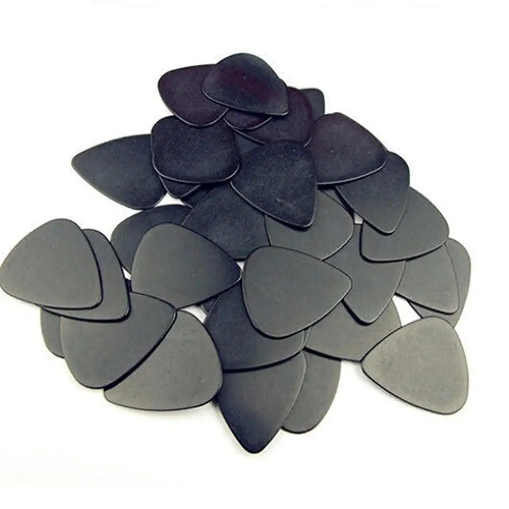 10 Pieces Guitar Pick Musical Accessories Black Celluloid 0.5mm Electronic Guitar Picks Plectrums
