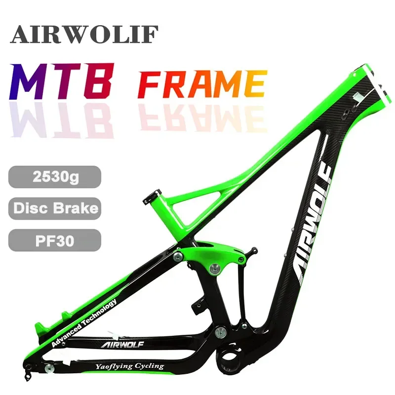 Airwolf 29Er All Mountain Full Carbon Bicycle Frame 142*12Mm Pf30 Carbon Mtb Full Carbon Bike Disc Brake Frame 2 Anni Di Garanzia