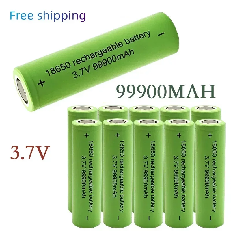 

2024 New Rechargeable Battery Hot Selling 18650 Battery Lithium-ion 3.7V 99900MAH For Microphone Computers Screwdriver