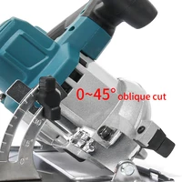 Scie circulaire ALLSOME 18V Li-Ion pour le bois, scies circulaires sans fil de 125 mm, moteur sans balais 5