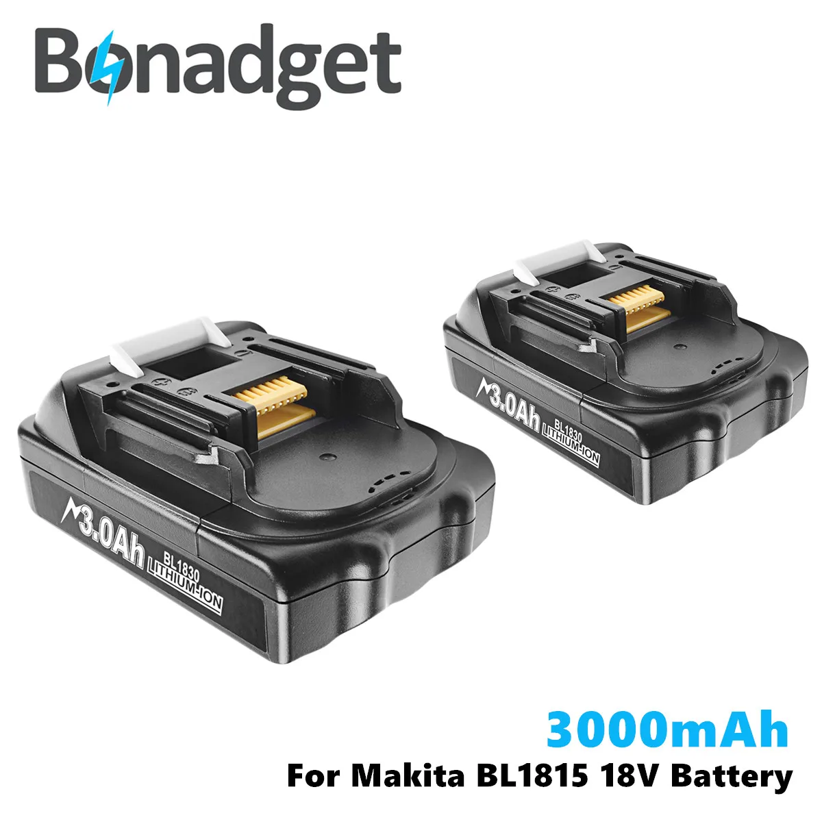 Bonadget For Makita Bl1815 18v 3000mah Power Tools Battery Replacement  Bl1830 Bl1840 Bl1860 Lxt400 194204-5 194205-3 194309-1 - Rechargeable  Batteries - AliExpress