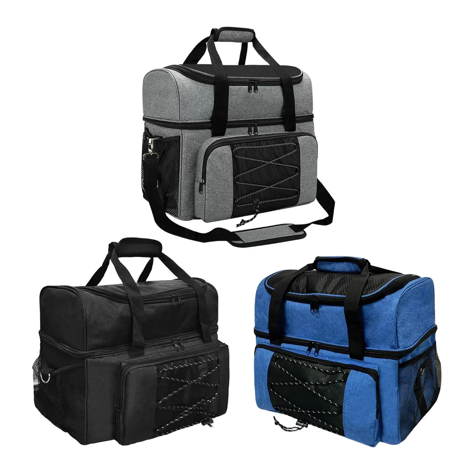 Bowling Ball Bag Bowling Equipment Bag Large Capacity 2 Balls