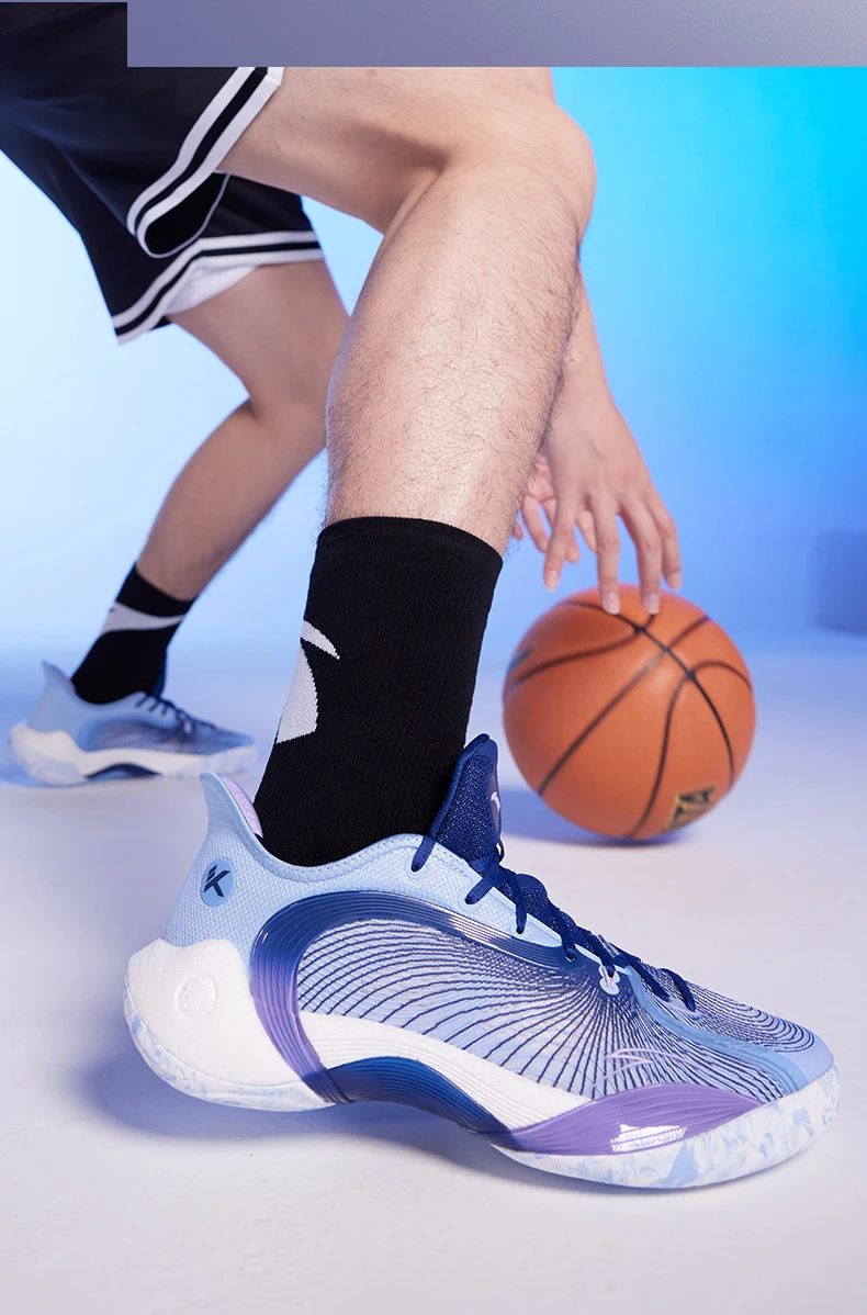シューズ(男性用) Anta Three-point Rain 2 Anta Three-point Rain 2 ホワイト×ピンク - NBAグッズ バスケ