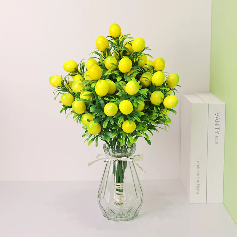 Artificial Plants Fruit Small Tree Fake Plant Flowers Potted Ornaments For Home Room Table wedding Decoration Hotel Garden Decor