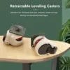 4 Pcs Retractable Leveling Casters Industrial Machine Swivel Caster Castor Wheel for Office Chair Trolley 330 Lbs Capacity 2