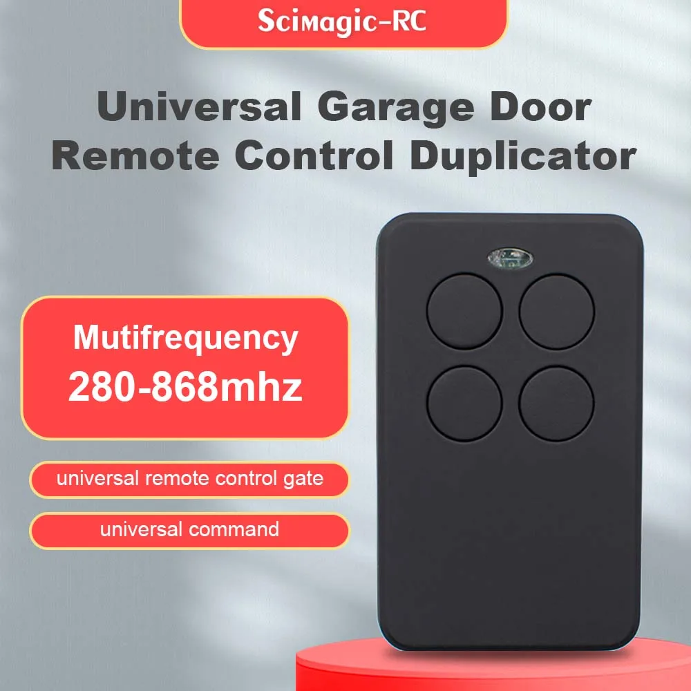 

Multi-frequency Universal Gate Remote Control Duplicator Automatic Clone Garage Door Opener 433 Mhz 868mhz 280-868 Rolling Code