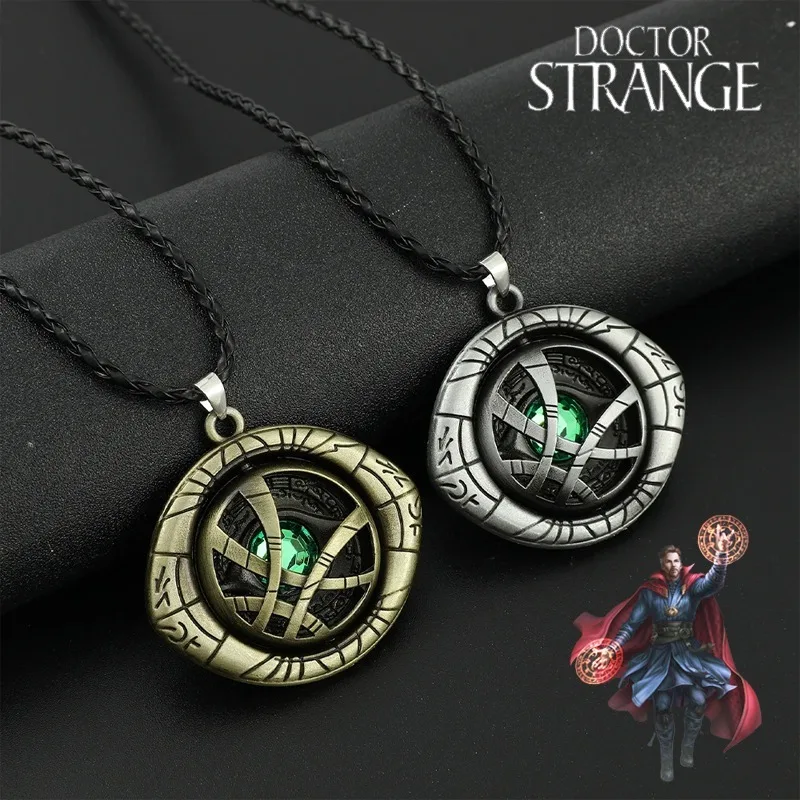Marvel Doctor Strange Eye Collana Portachiavi Supereroe Infinity Time Stones Collana Ciondolo Personalizzato Creativo Regali Di Compleanno
