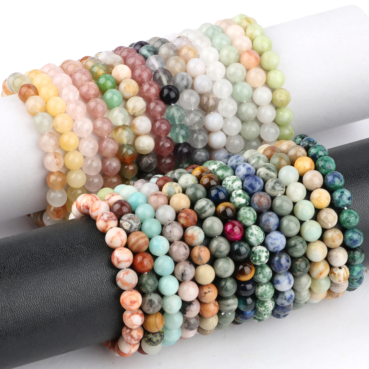 Bracelet,Map Stone--Bracelet de perles Chakra en pierre naturelle