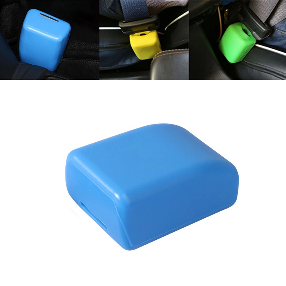 Case Seat Belt Buckle Cover Anti Scratch Car Dust Prevention Silica Gel Automobiles Interior Protective seat belt covers seat belt protector