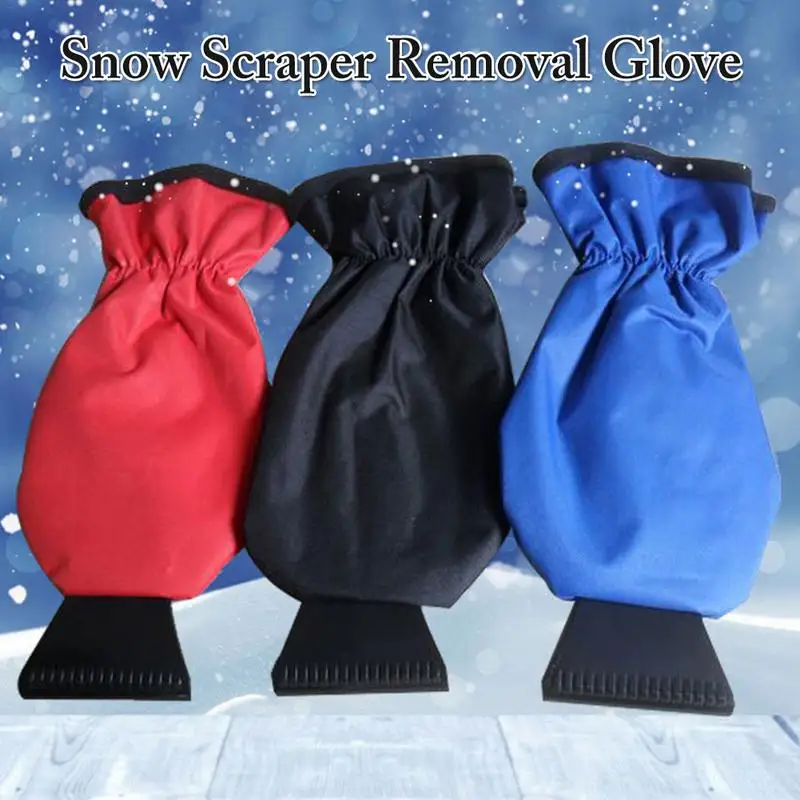 

Car Ice Snow Scraper Glove Cloth Cleaning Snow Shovel Ice Scraper Removal Tool for Auto Window Outdoor Winter Tools Car-stying