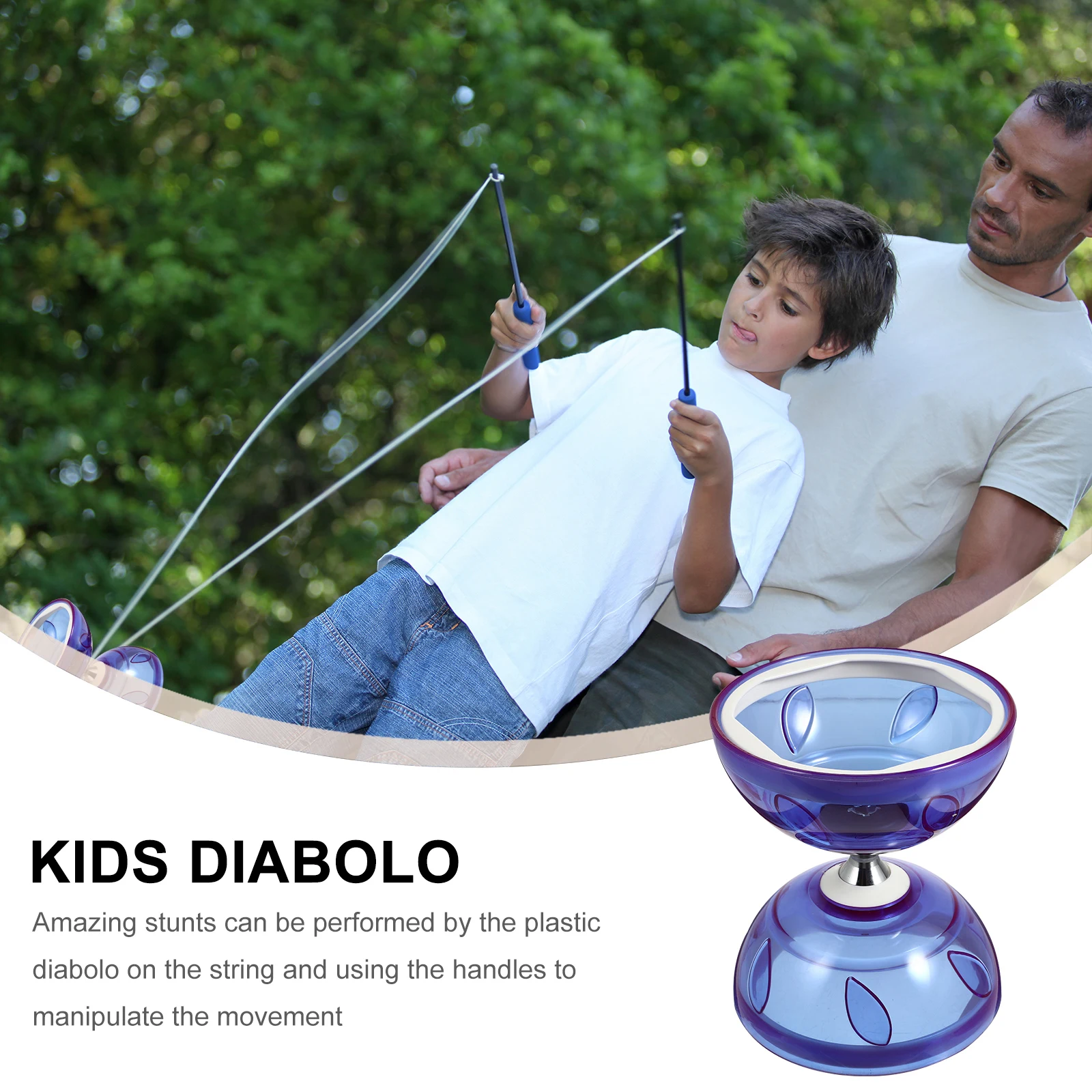 Yoyo Ball Diabolo Toy Chinese Yo-Yo Double-headed with Sticks Silicone Outdoor Toys Kids Chinese Rubber yoyo string yoyo ball diabolo toy yoyo string