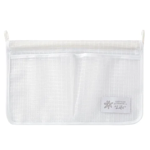 

1/2pcs Refrigerator Storage Mesh Bag Portable Seasoning Food Snacks Net Bag Double Compartment Hanging Bag Kitchen Accessories