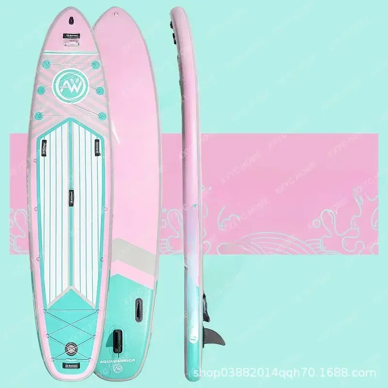 Inflatable Paddle Surfboard Adult Station Riser Novice Pulp Board Girl Pink Yoga Paddle Board Paddleboard