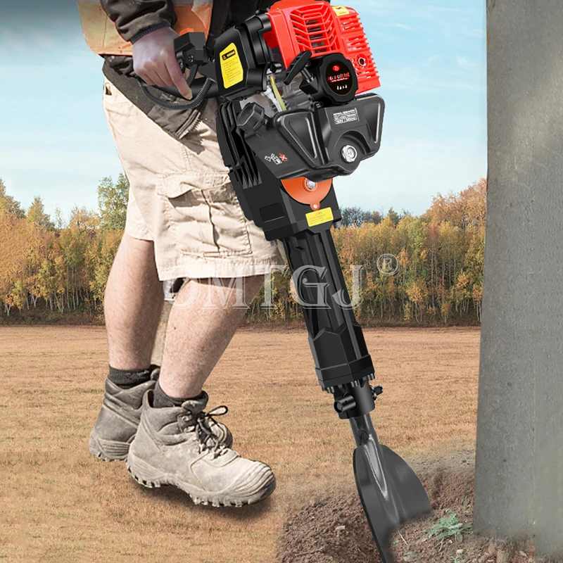 Gasoline Pick Tree Digging Machine Two stroke Tree Digging Machine Seedling Lifter Root Cut Excavate Trenching Lifter gas powered earth auger