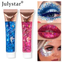 Eye Makeup Mermaid Sequins Gel Holographic Sequins Glitter Diamond Eyeshadow Makeup Festival Party Face Makeup Gel Sequins 18g 1