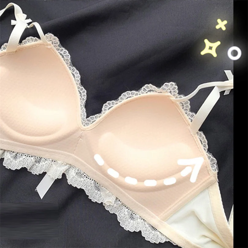 Beige Super Push Up Front Closure Bra For Small Breasts Korean Style High  Quality Women's Bras Wireless Lace Bralettes Mujer - Bras - AliExpress