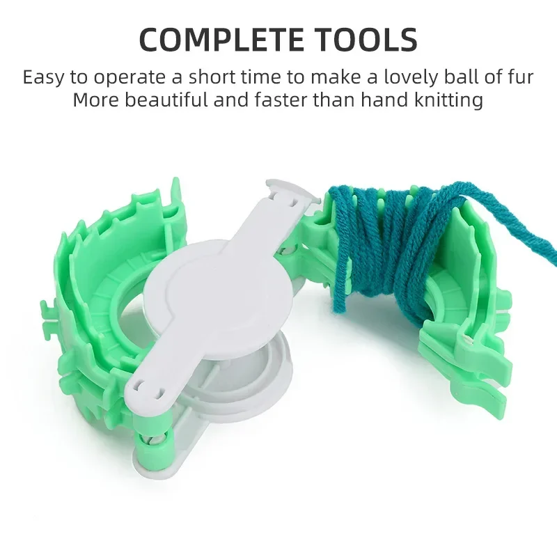 Heart-shaped plastic plush ball weaving machine size 2 set of plush ball making machines