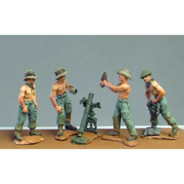 Unleash your inner historian with the 1/72 Scale Die-cast Resin Figure British Army Burma Expeditionary Army Mortar Squad.