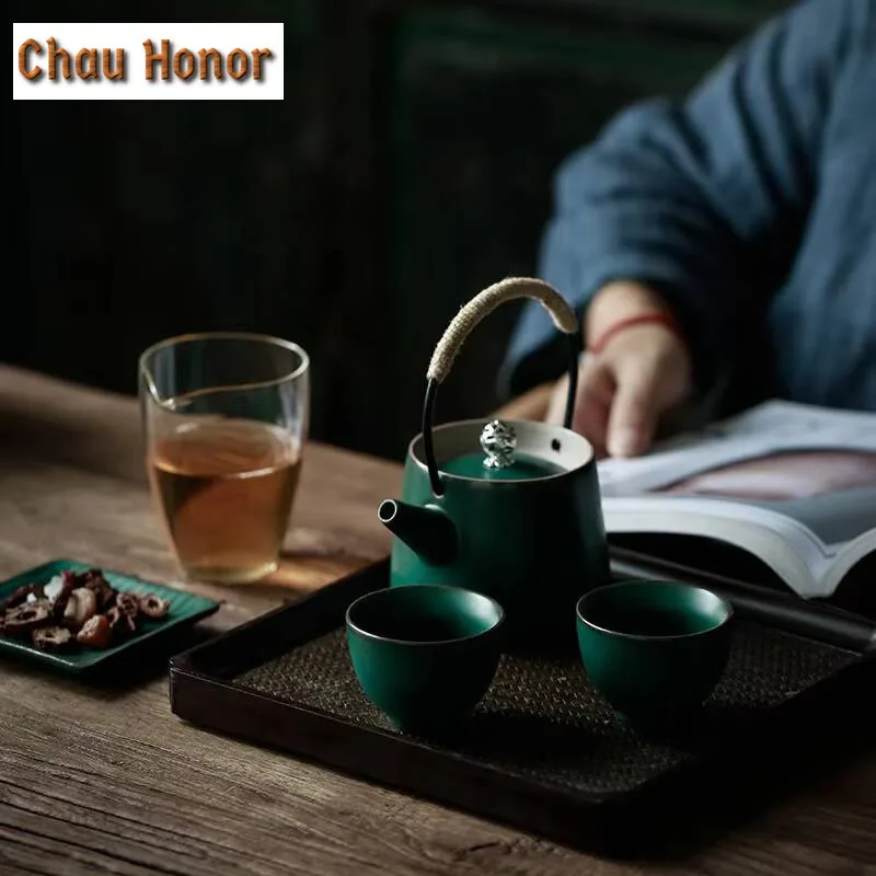 2pc/lot Kungfu Tea Set Tea Cup Master Cup Single Cup Household Small Teaup Ceramic Rough Pottery Creative Smelling Cup Bowl 45ml