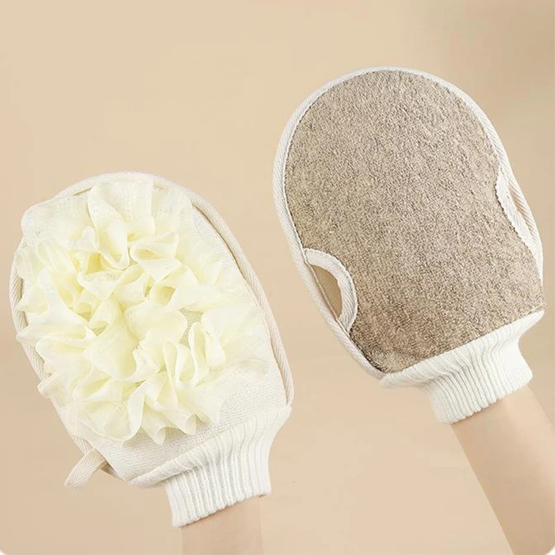 

Многоразовые банные перчатки, бытовые двусторонние принадлежности для ванны для взрослых, сетчатая губка, креативное полированное полотенце, инструмент для ванной комнаты