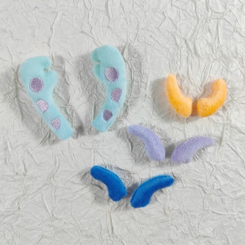 

6pairs Plush Deer Horn DIY Hair Clip Accessories for Clothing &Shoes drop shipping