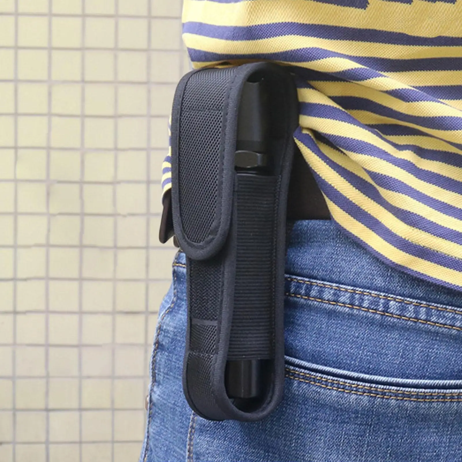 손전등 파우치 손전등 파우치 LED 토치 커버 LED 토치 나일론 보호 커버 사냥 캠핑 야외 하이킹용