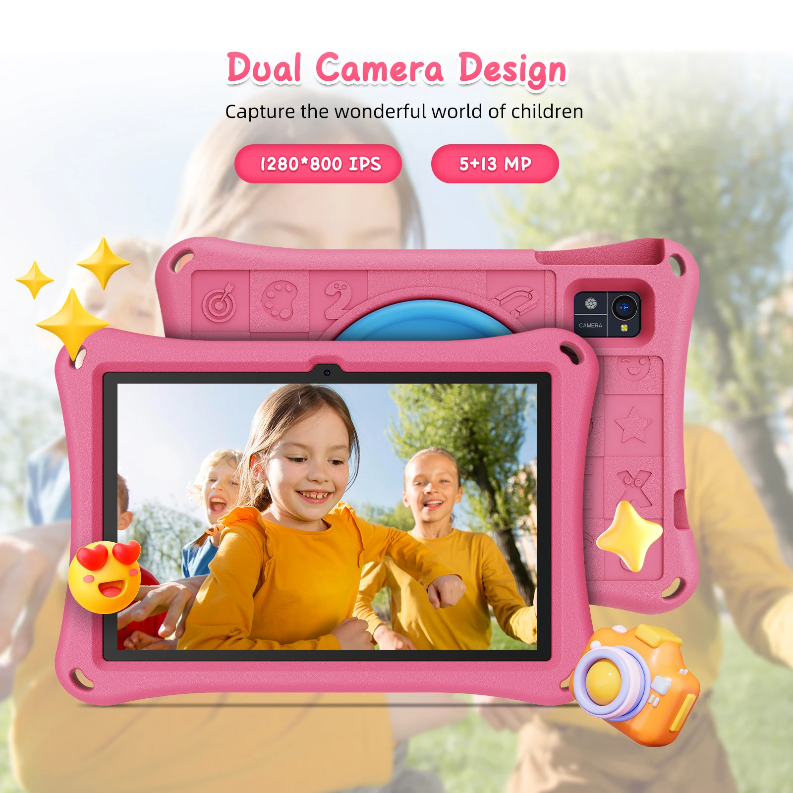 XGODY Kids Tablet Android Pc 10.1 Inch Kids Learning Education Tablets Children's Gift 4+8GB RAM 128GB ROM 4core 7000mAh WiFi 3