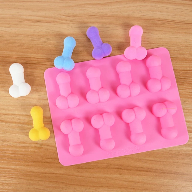 Bachelorette Party Supplies - Pecker Popsickle Ice Tray Mold Penis Pink