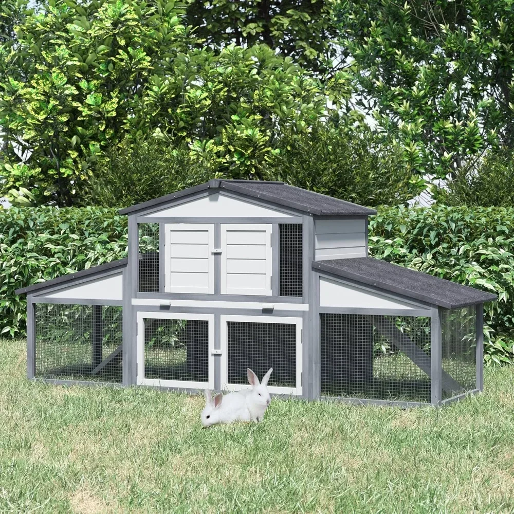89" Outdoor Rabbit Hutch 6