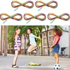 Rainbow Elastic Rubber Bands Jump Rope Fitness Exercise Children Outdoor Fun Games Juegos De Exterior Para Niños Y Adultos 2