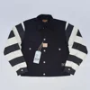 BOB DONG Black White Stripes 507XX Canvas Jacket Vintage Rugged Style Biker Coat Men 1