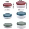Barbecue Spice Jar Plastic Salad Sauce Cup 50/75ML Anti-seepage Sauce Container with Lid Mini Condiment Container Picnic 6