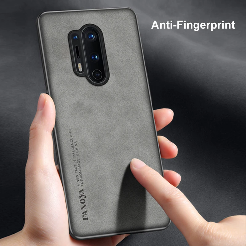 Luxury Leather Case For OnePlus Pro 8T Cover Matte Silicone