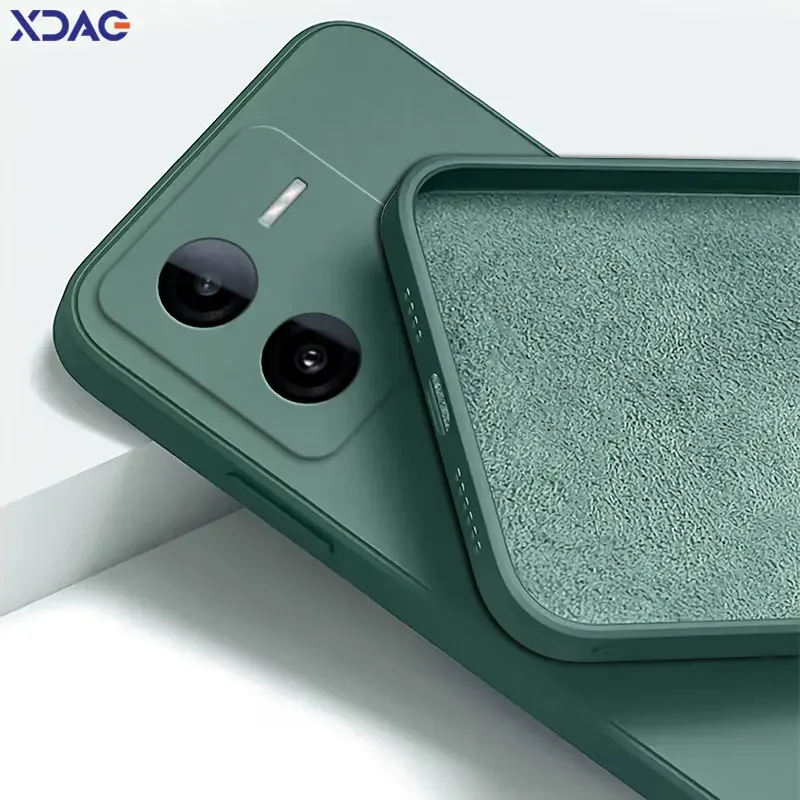 Enhanced Liquid Silicone Phone Case - Shockproof 360° Protection with Camera Guard